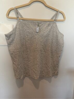 SKIMS Ultra Light Jersey V-Neck Cami – Light Heather Grey – Size 3X